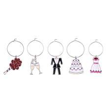 UNIQ Personalized Metal Wine Charms Wine Glass Charms funny for Paty and Wedding